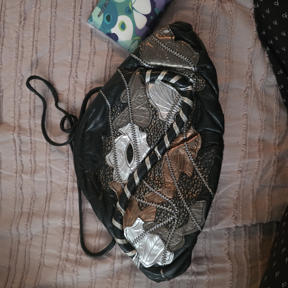 Chic Black and Silver Women's Clutch